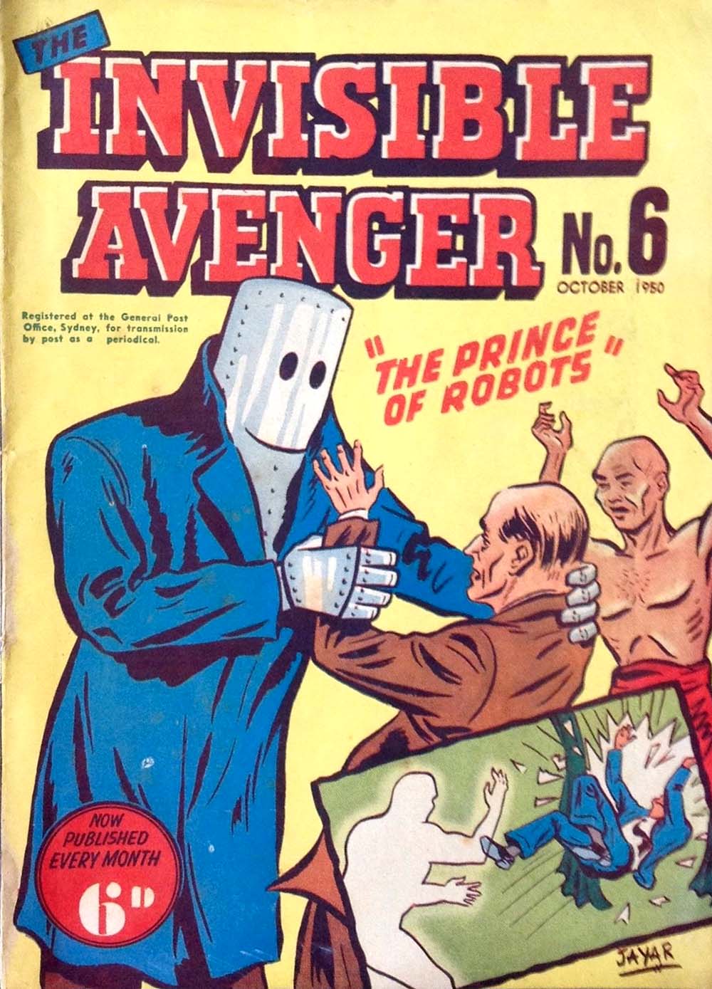 The Invisible Avenger (Illustrated, 1950 series) #6 (October 1950)