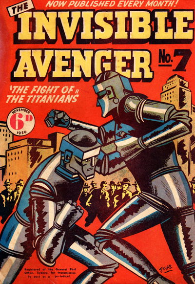 The Invisible Avenger (Illustrated, 1950 series) #7 November 1950