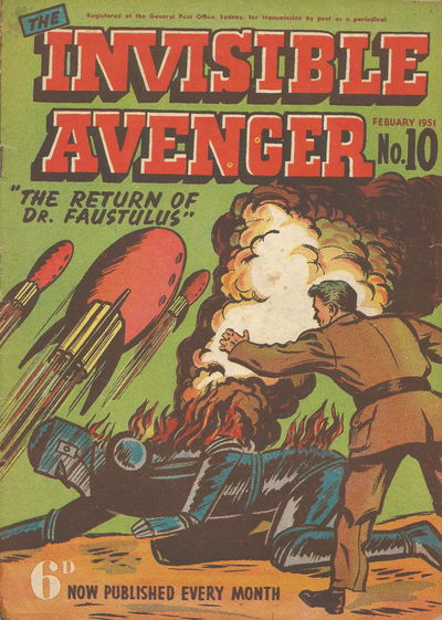 The Invisible Avenger (Illustrated, 1950 series) #10 February 1951