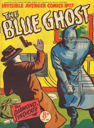 Invisible Avenger Comics (Illustrated, 1951 series) #17 — The Blue Ghost September 1951