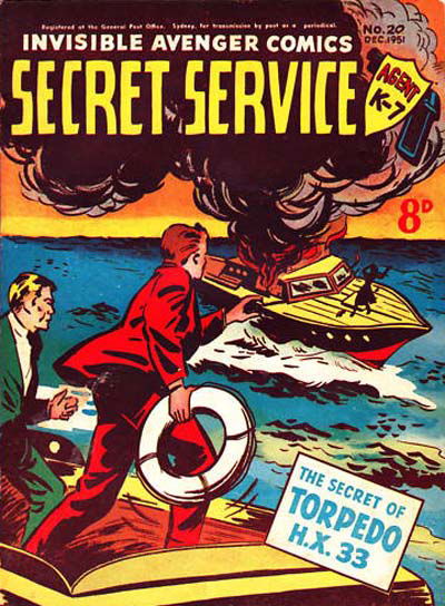 Invisible Avenger Comics (Illustrated, 1951 series) #20 December 1951