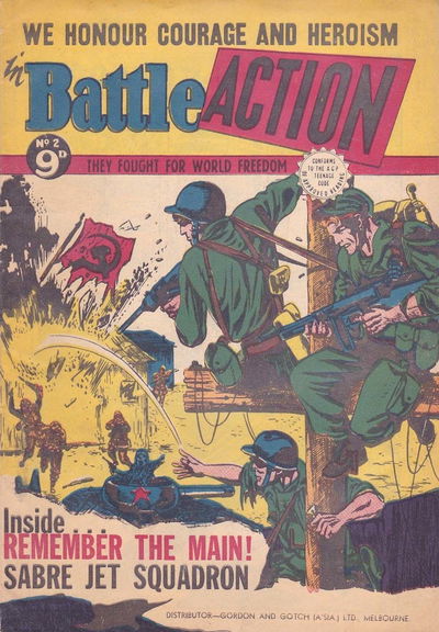 Battle Action (Transport, 1954 series) #2 September 1954