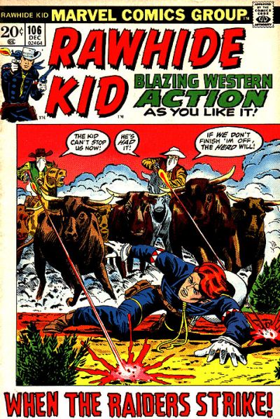 The Rawhide Kid (Marvel, 1960 series) #106 (December 1972)