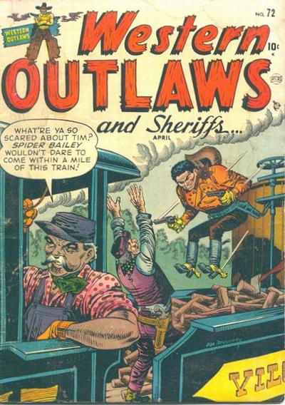 Western Outlaws and Sheriffs (Marvel (Interstate), 1949? series) #72 (April 1952)