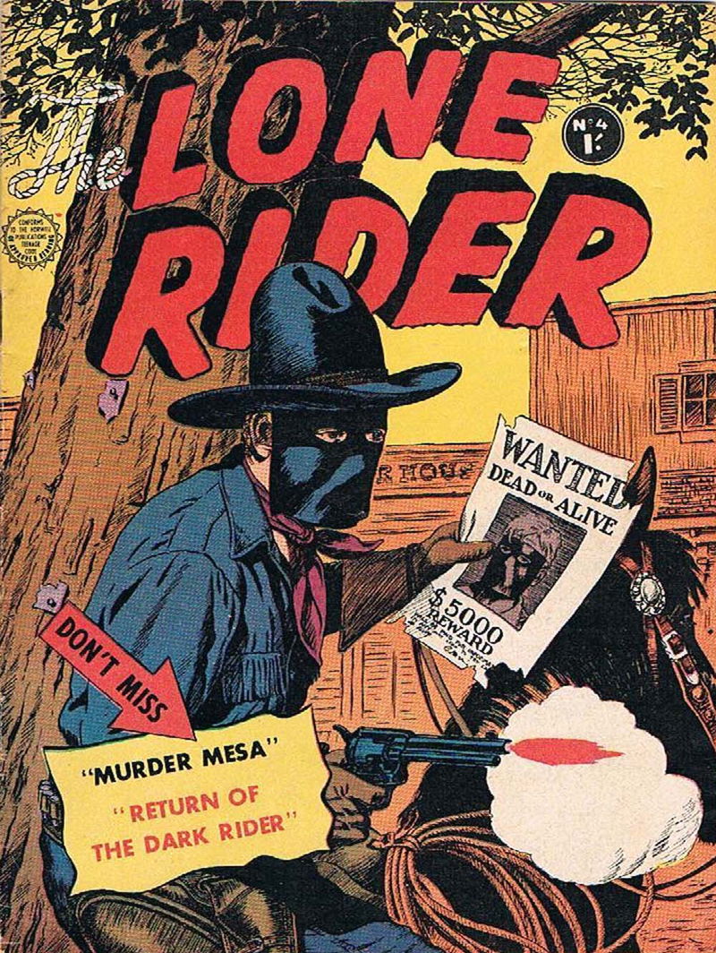 The Lone Rider (Horwitz, 1958 series) #4 (November 1958)