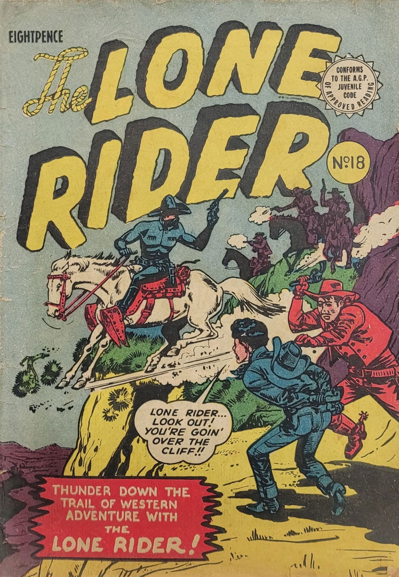 The Lone Rider (Transport, 1952 series) #18 (April 1954)
