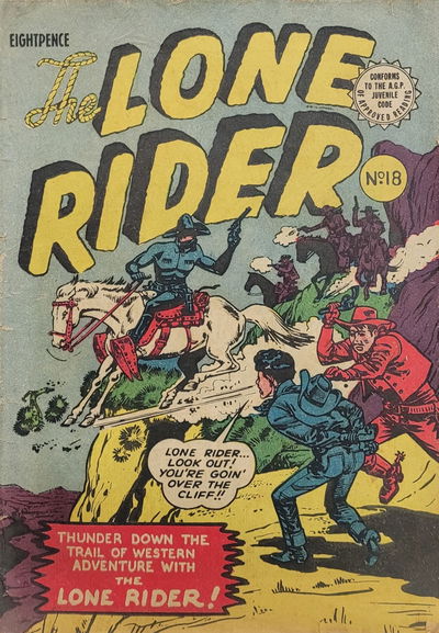 The Lone Rider (Transport, 1952 series) #18 (April 1954)