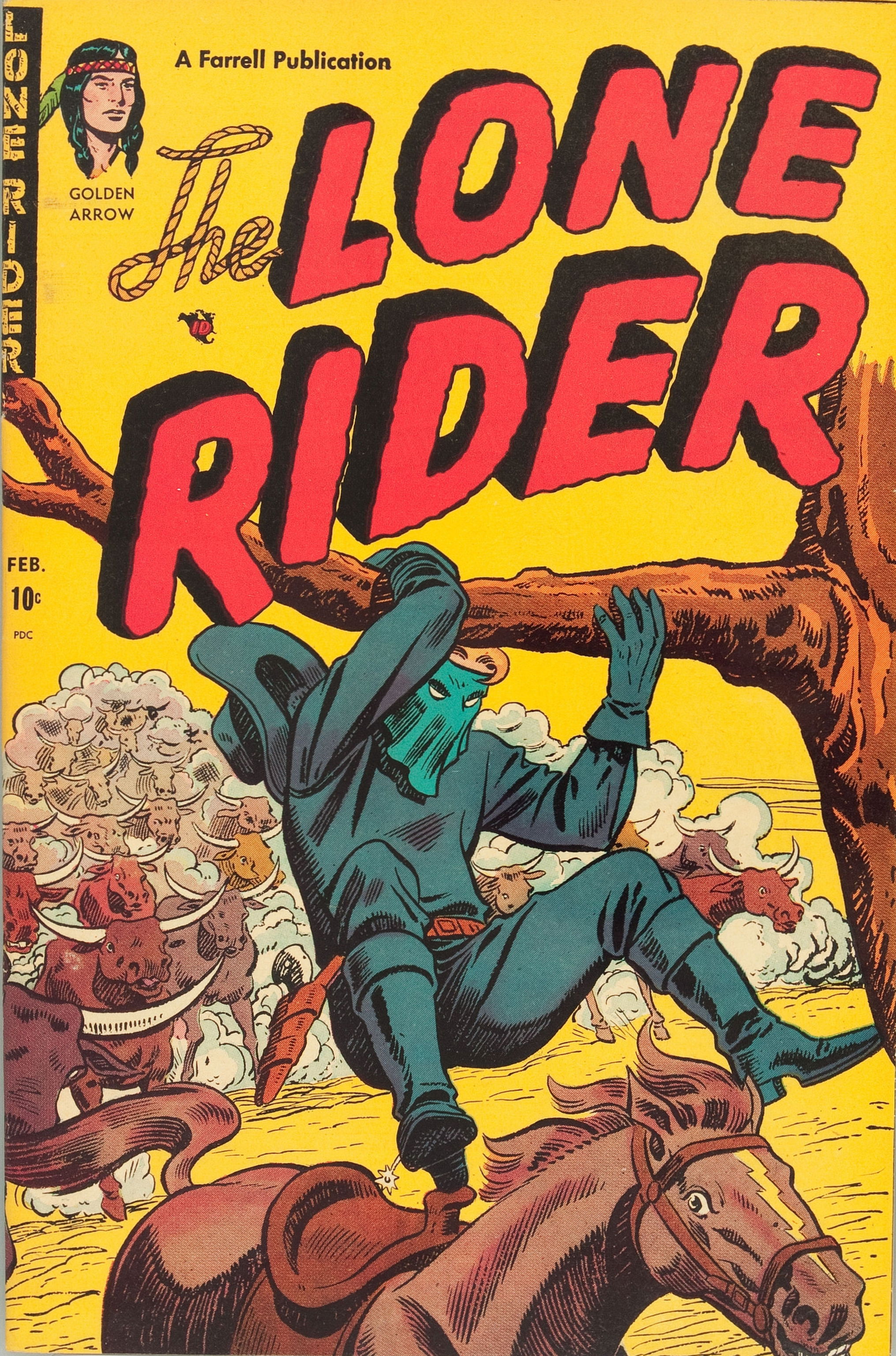 The Lone Rider (Farrell, 1951 series) #6 (February 1952)
