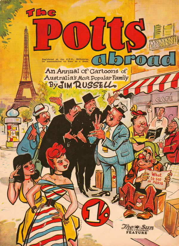 The Potts Annual [The Sun] (Sun, 1951 series)  ([October 1952]) —The Potts Abroad