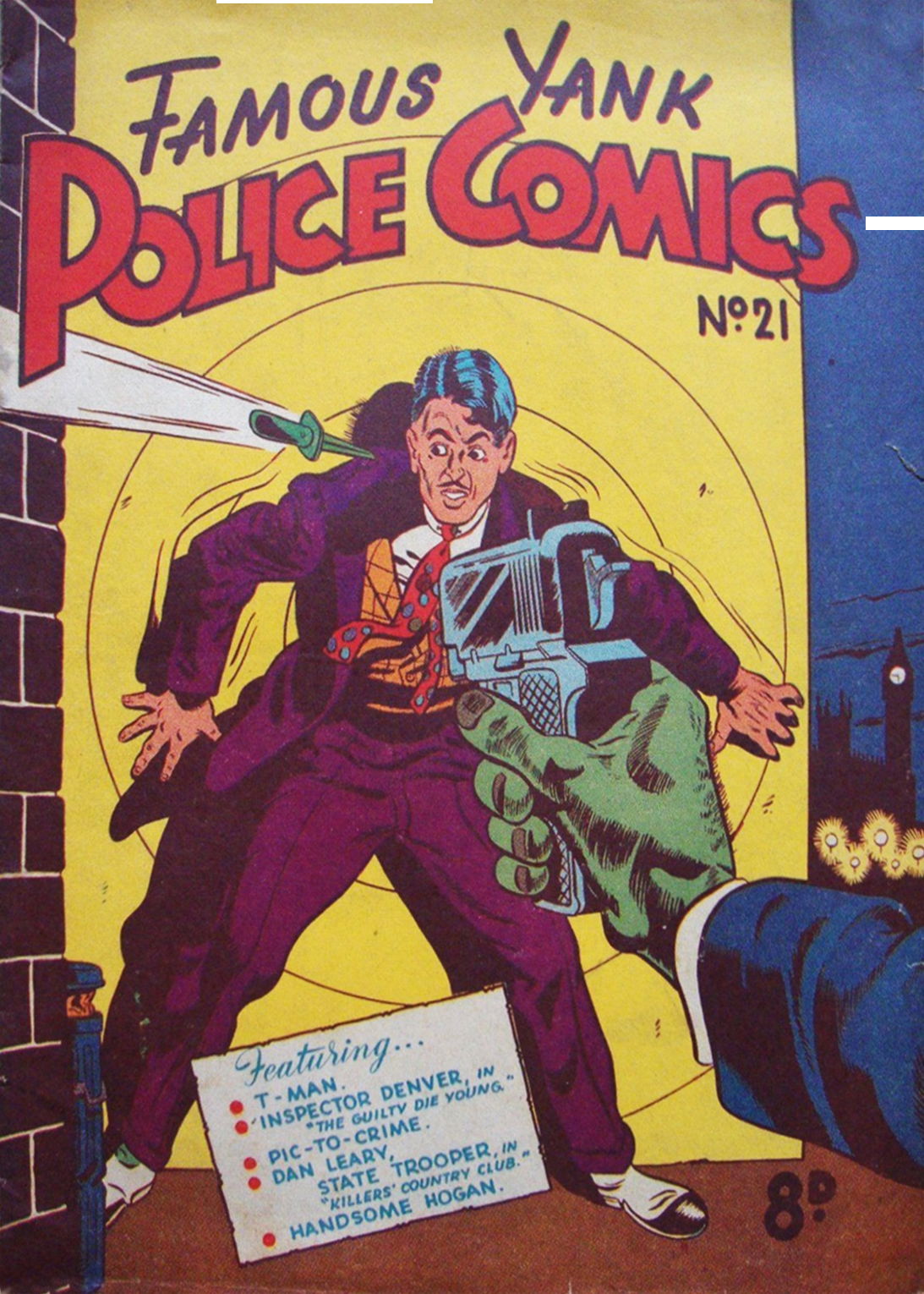 Famous Yank Police Comics (Ayers & James, 1951 series) #21 ([April 1952?])