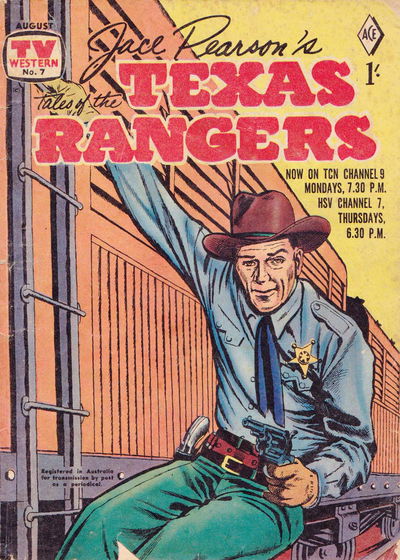 TV Western (Junior Readers, 1957 series) #7 — Jace Pearson's Tales of the Texas Rangers (August 1957)