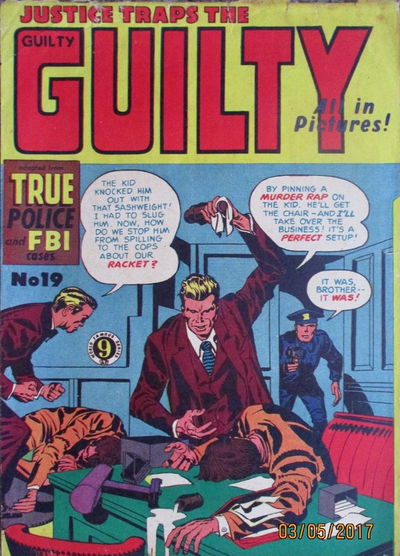 Justice Traps the Guilty (Atlas, 1950? series) #19 [January 1953?]