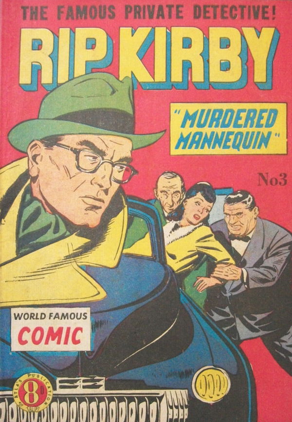 Rip Kirby (Atlas, 1952 series) #3 [August 1952?]