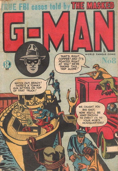 The Masked G-Man (Atlas, 1952 series) #8 [November 1952]