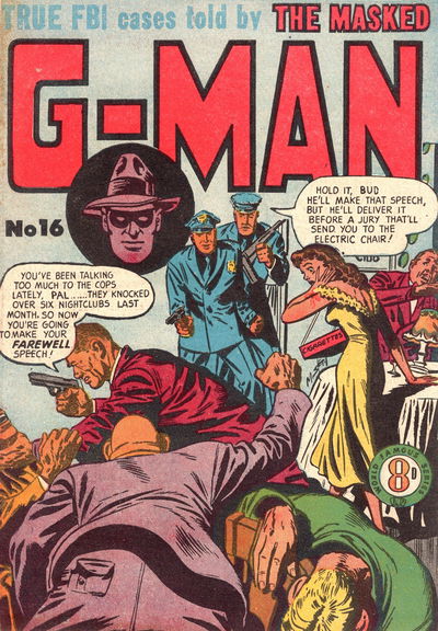 The Masked G-Man (Atlas, 1952 series) #16 [July 1953?]