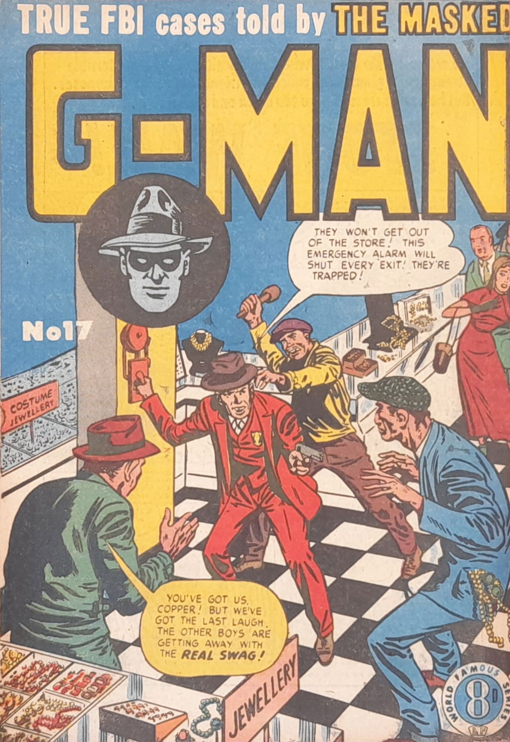 The Masked G-Man (Atlas, 1952 series) #17 (August 1953)