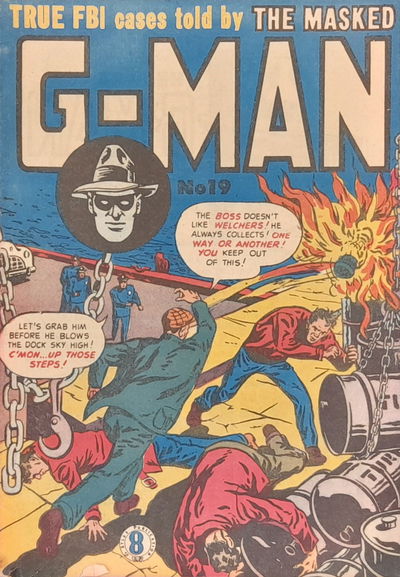 The Masked G-Man (Atlas, 1952 series) #19 [October 1953?]