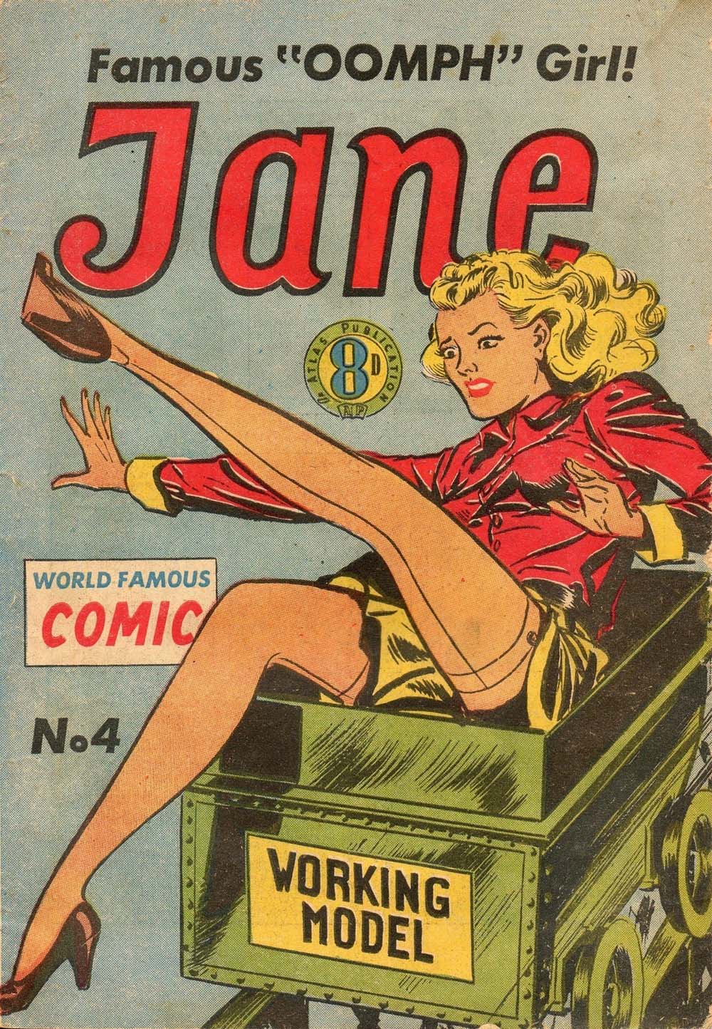 Jane Famous "Oomph" Girl (Atlas, 1954 series) #4 ([September 1954?])