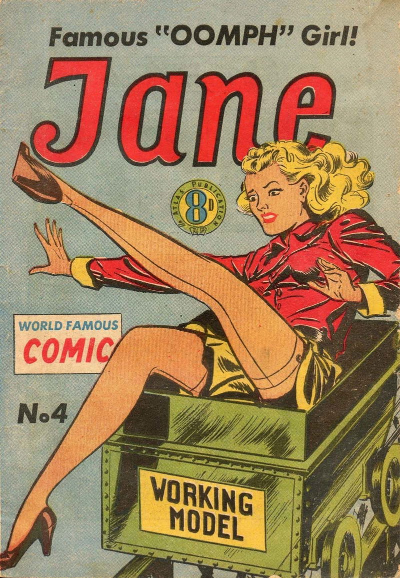 Jane Famous "Oomph" Girl (Atlas, 1954 series) #4 ([September 1954?])
