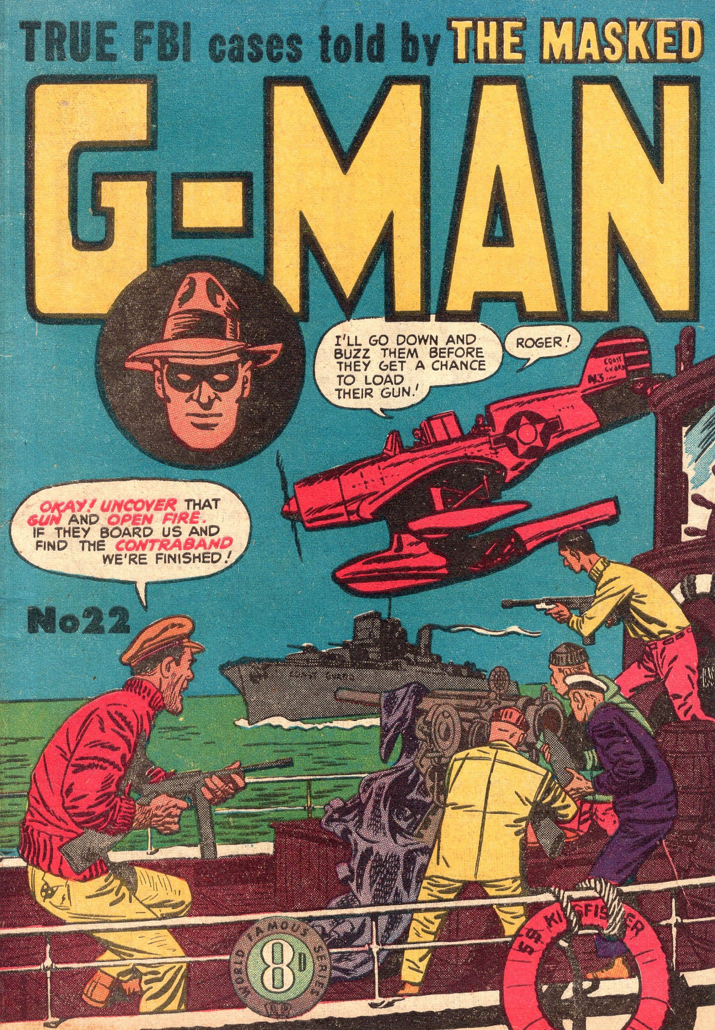 The Masked G-Man (Atlas, 1952 series) #22 ([January 1954?])