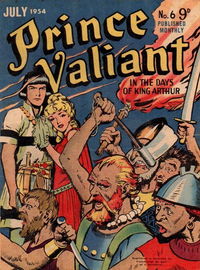 Prince Valiant in the Days of King Arthur (ANL, 1954 series) #6 July 1954