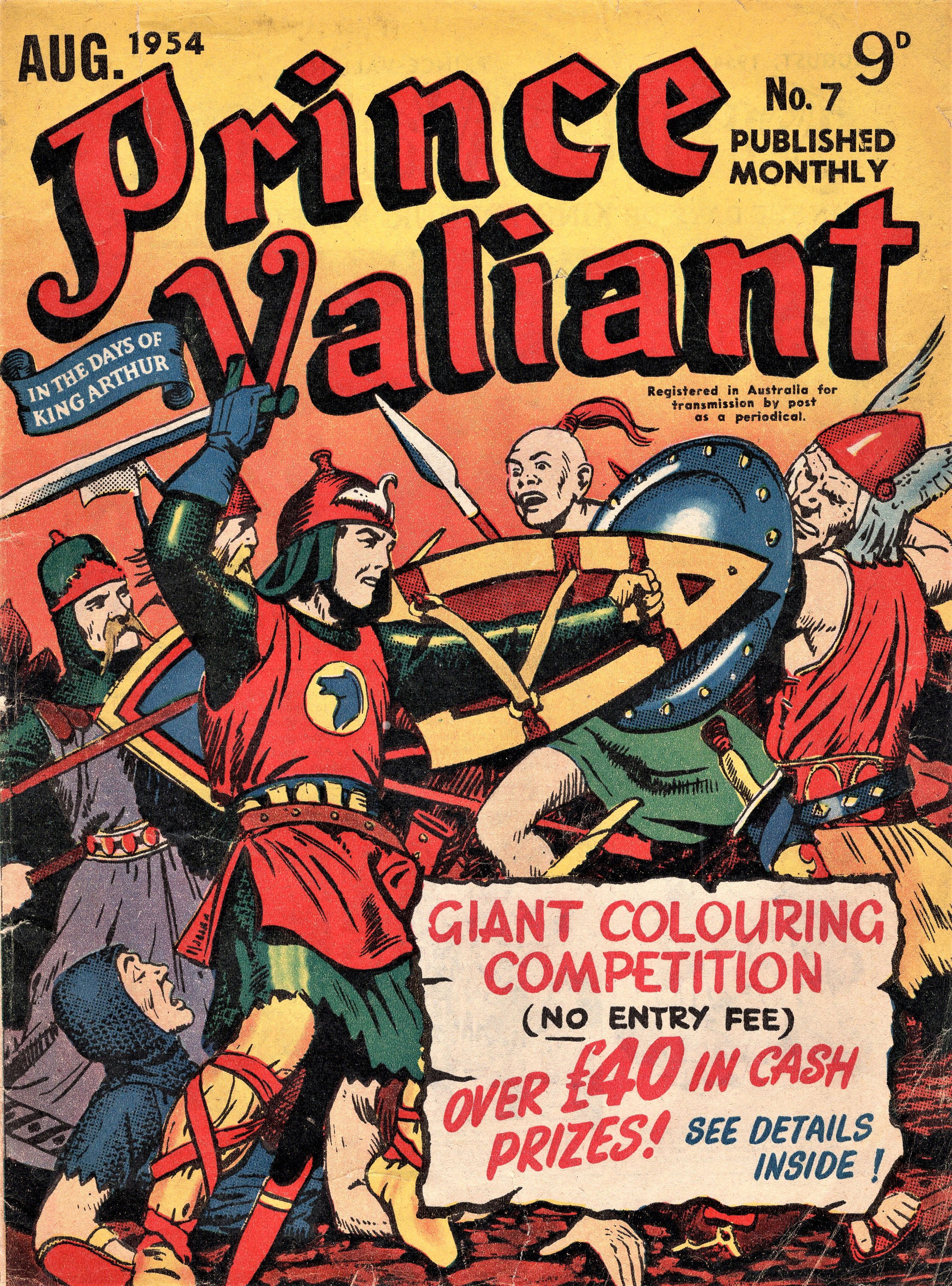 Prince Valiant in the Days of King Arthur (ANL, 1954 series) #7 (August 1954)