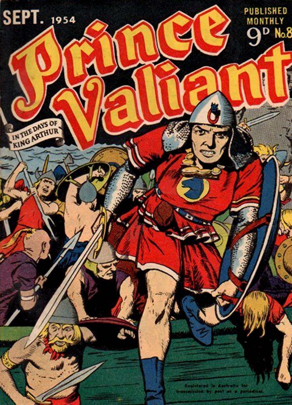 Prince Valiant in the Days of King Arthur (ANL, 1954 series) #8 (September 1954)