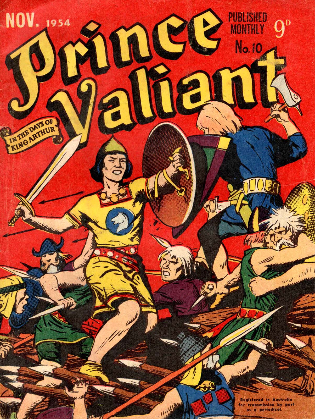 Prince Valiant in the Days of King Arthur (ANL, 1954 series) #10 (November 1954)