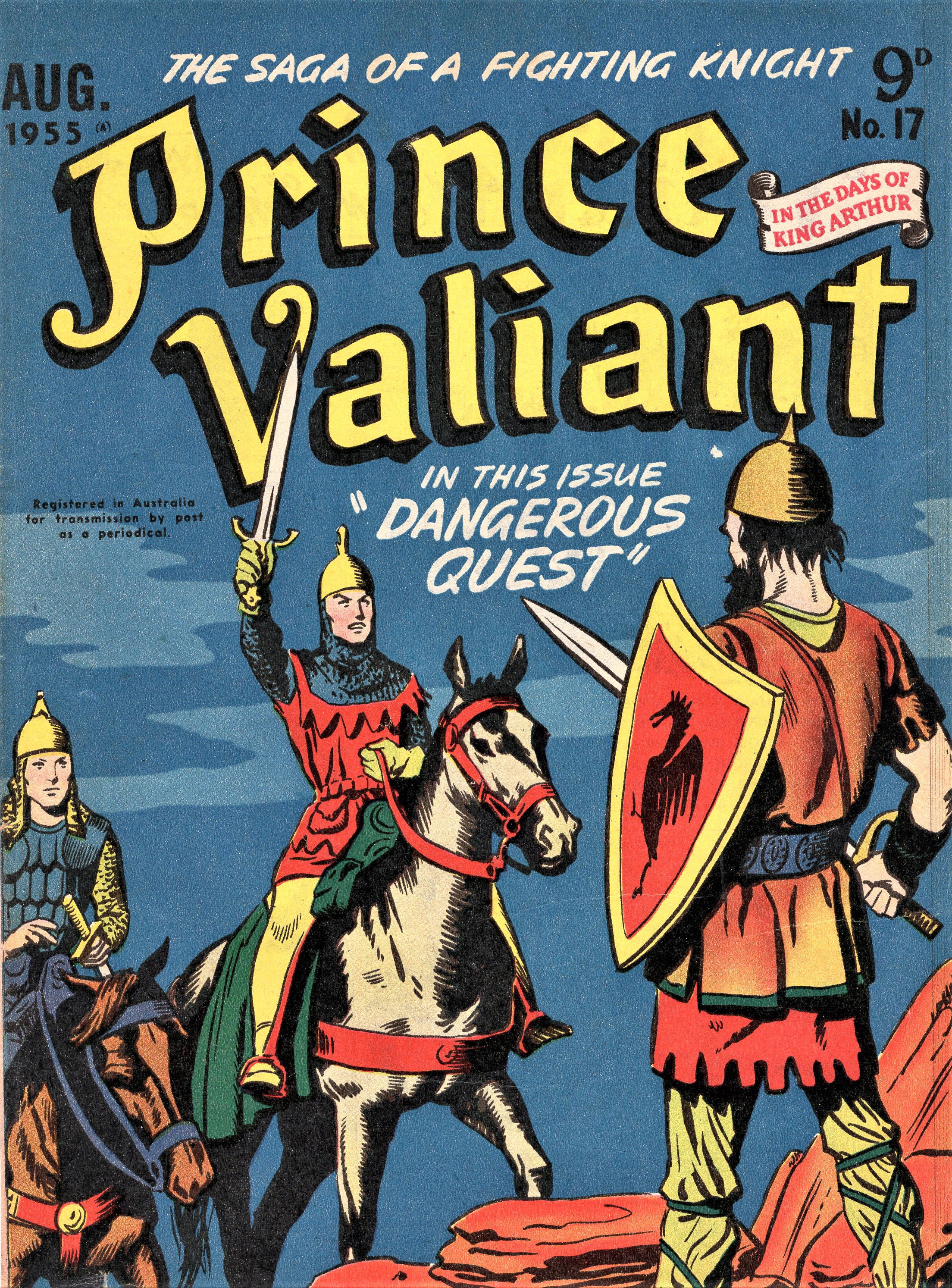 Prince Valiant in the Days of King Arthur (ANL, 1954 series) #17 (August 1955)