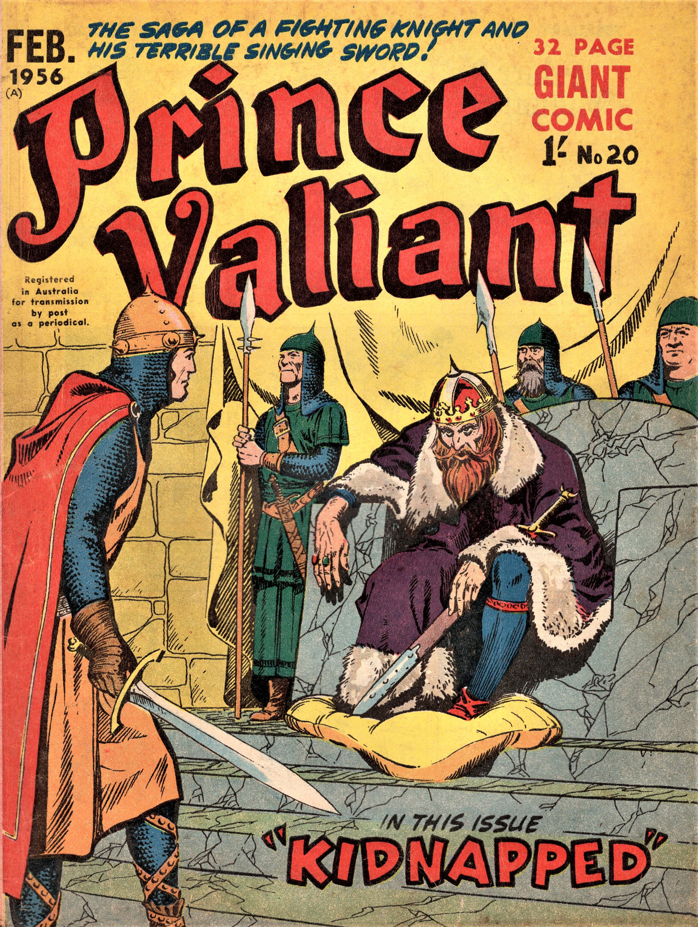 Prince Valiant in the Days of King Arthur (ANL, 1954 series) #20 (February 1956)