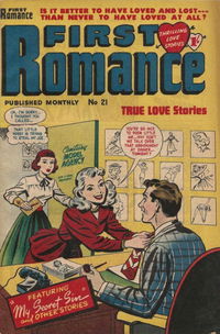 First Romance (Barmor, 1952 series) #21 [June 1954?]