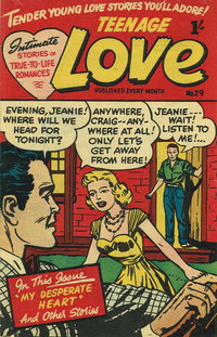 Teenage Love (Barmor, 1953 series)  #29 ([August 1954?])
