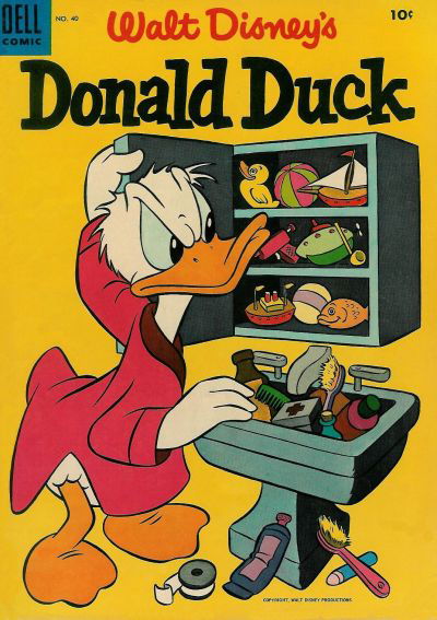 Walt Disney's Donald Duck (Dell, 1952 series) #40 March 1955