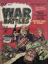 War Battles (Red Circle, 1952 series)  #22 (July 1954) — Shocking Tales of Combat!
