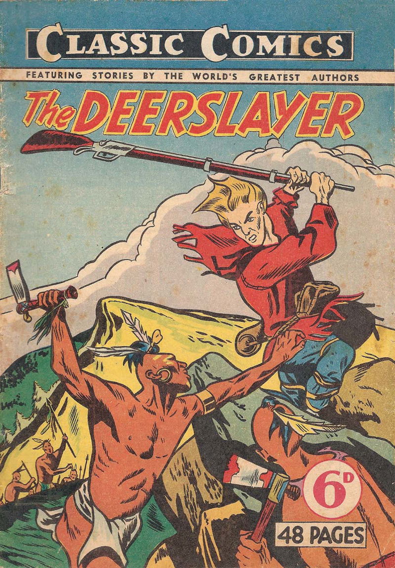 Classic Comics (Ayers & James, 1947 series) #8 — The Deerslayer ([December 1947?])