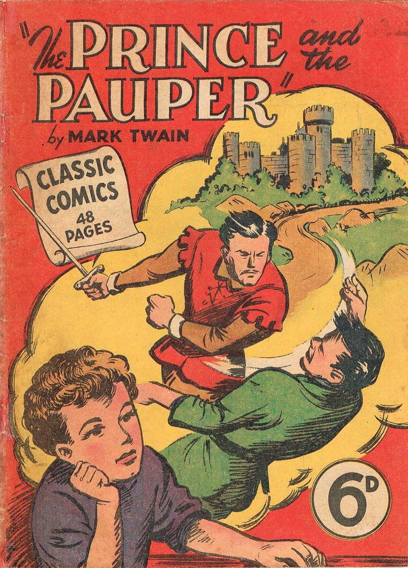 Classic Comics (Ayers & James, 1947 series) #9 — The Prince and the Pauper (January 1948)