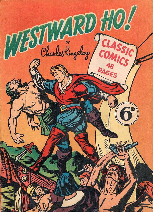 Classic Comics (Ayers & James, 1947 series) #12 ([April 1948?]) —Westward Ho!