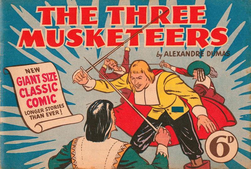 Classic Comics (Ayers & James, 1947 series) #15 — The Three Musketeers ([July 1948?])