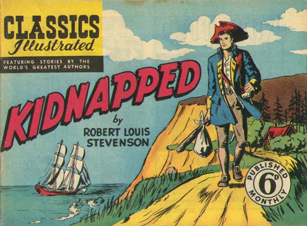 Classics Illustrated (Ayers & James, 1949 series) #22 — Kidnapped ([February 1949?])