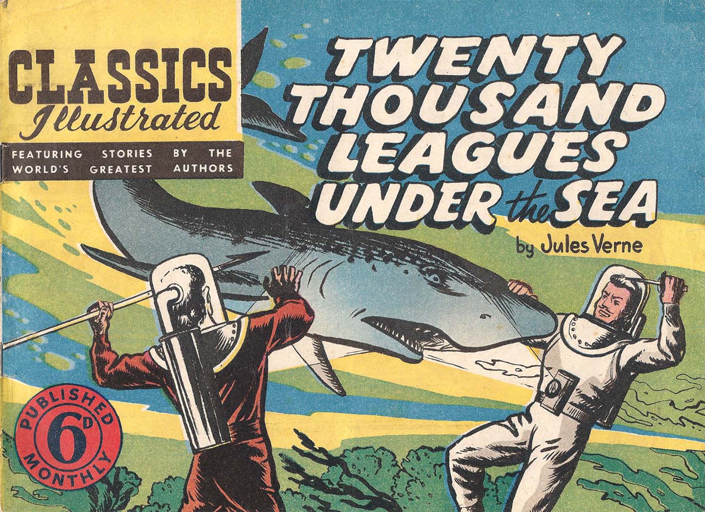 Classics Illustrated (Ayers & James, 1949 series) #23 — Twenty Thousand Leagues Under the Sea ([March 1949?])