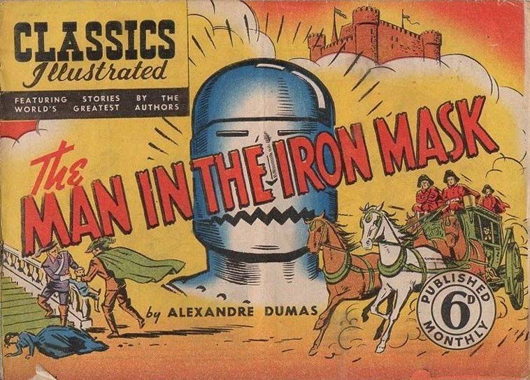 Classics Illustrated (Ayers & James, 1949 series) #28 — The Man in the Iron Mask ([August 1949?])