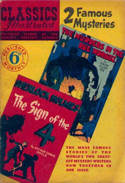Classics Illustrated (Ayers & James, 1949 series) #40 — 2 Famous Mysteries ([August 1950?])