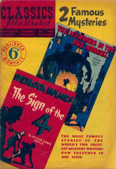 Classics Illustrated (Ayers & James, 1949 series) #40 ([August 1950?]) —2 Famous Mysteries