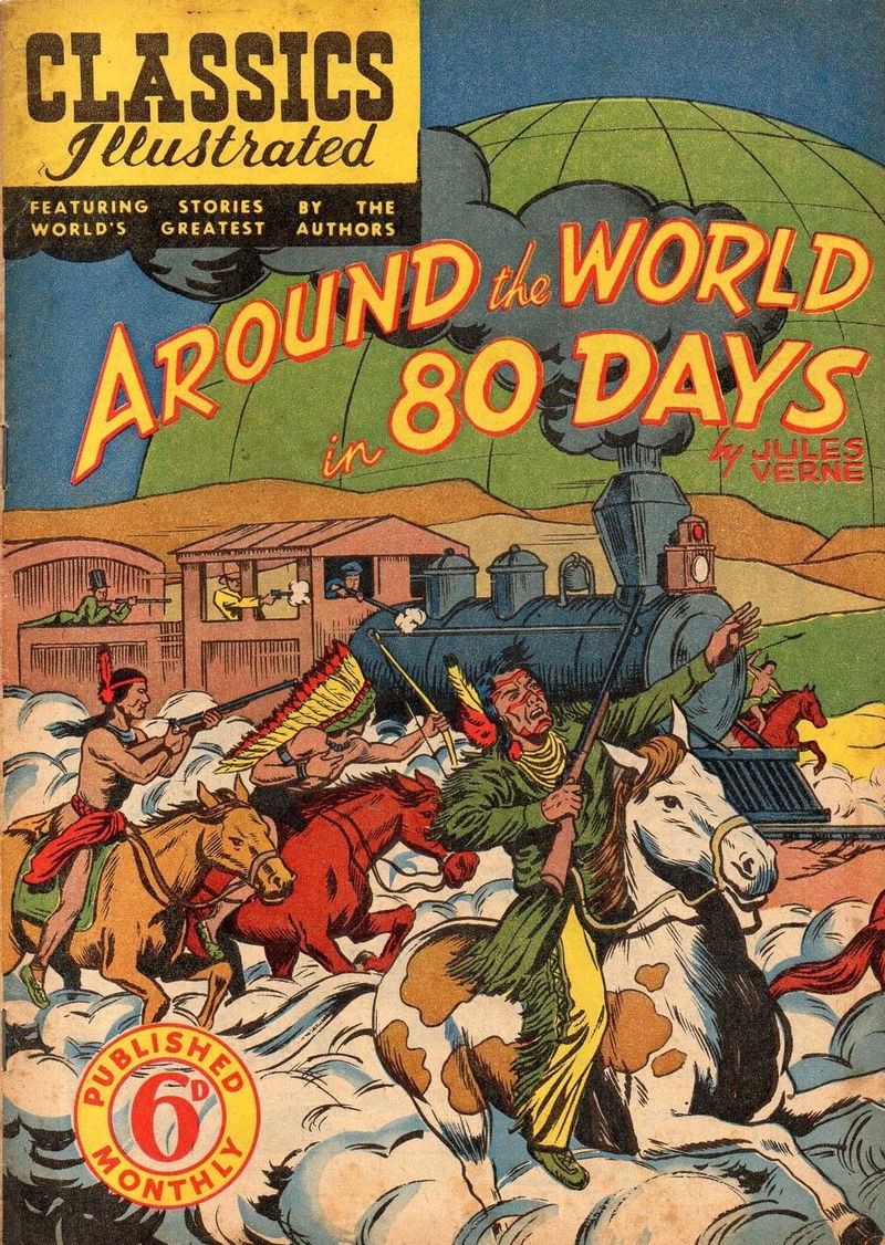 Classics Illustrated (Ayers & James, 1949 series) #41 — Around the World in 80 Days ([September 1950?])