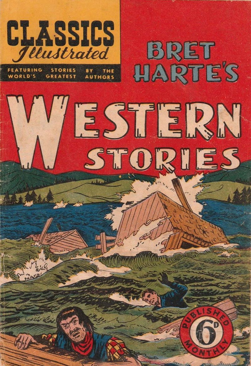 Classics Illustrated (Ayers & James, 1949 series) #43 — Bret Harte's Western Stories ([November 1950?])