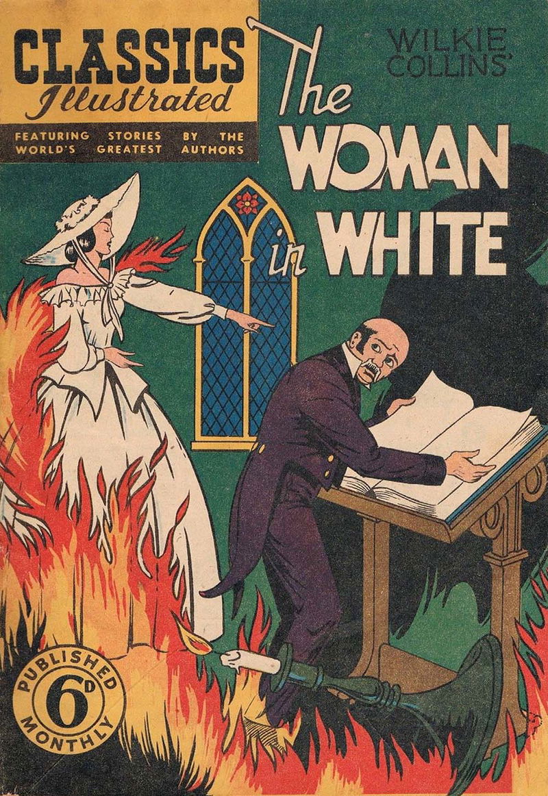 Classics Illustrated (Ayers & James, 1949 series) #44 — The Woman in White ([December 1950?])
