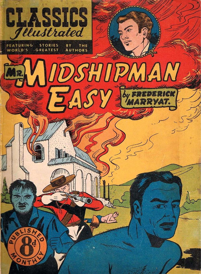 Classics Illustrated (Ayers & James, 1949 series) #50 — Mr. Midshipman Easy ([June 1951?])