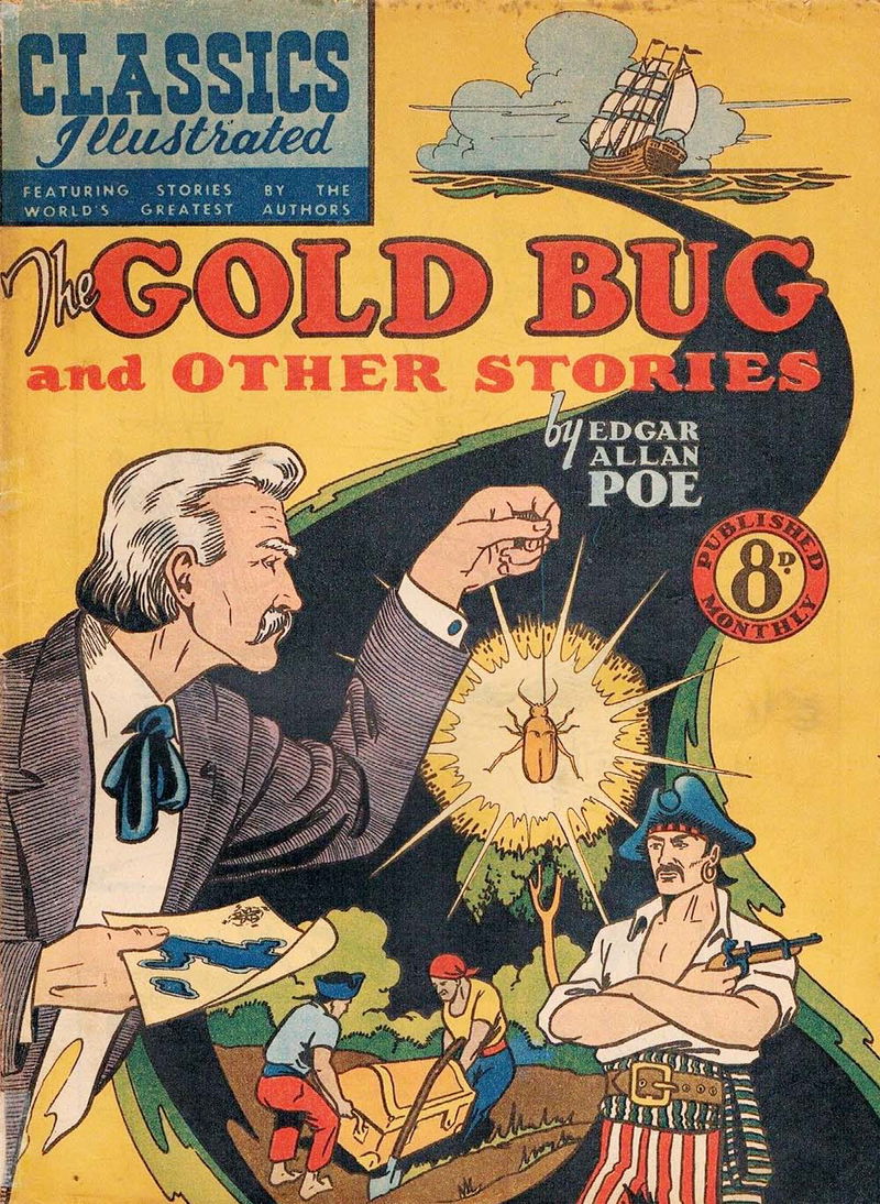 Classics Illustrated (Ayers & James, 1949 series) #59 — The Gold Bug and Other Stories ([March 1952?])