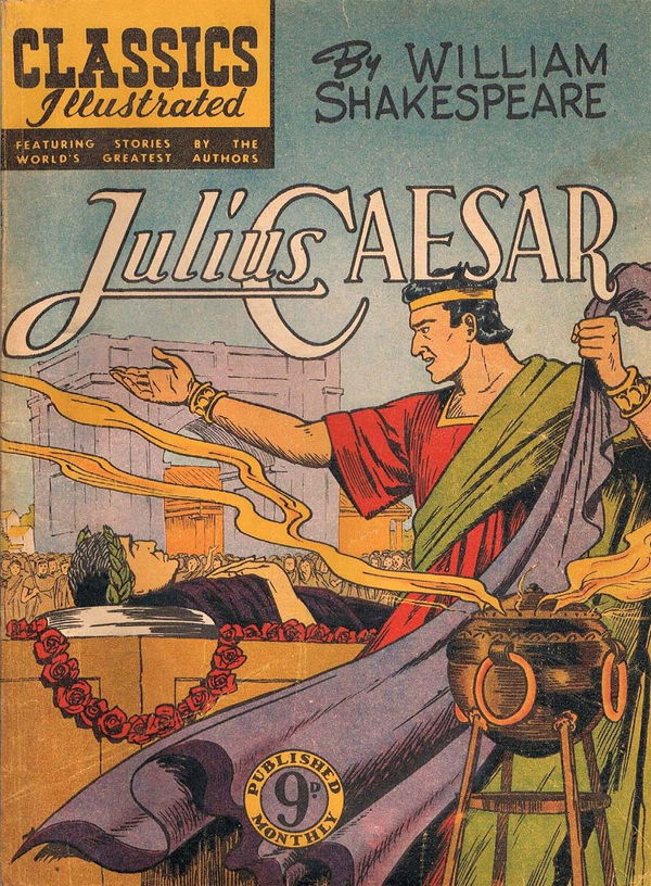 Classics Illustrated (Ayers & James, 1949 series) #61 ([May 1952?]) —Julius Caesar