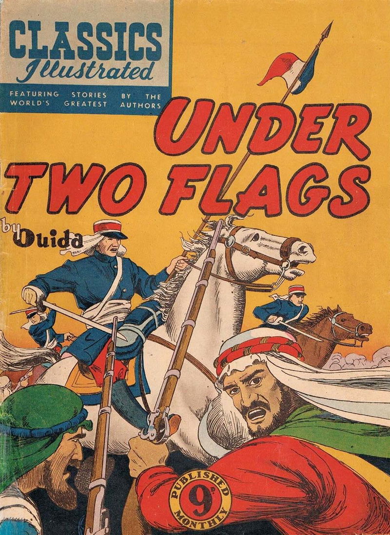 Classics Illustrated (Ayers & James, 1949 series) #63 — Under Two Flags ([July 1952?])